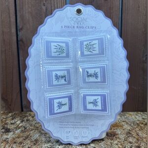 Social Chef Good Things Grow 6 Piece Chip Bag Clips